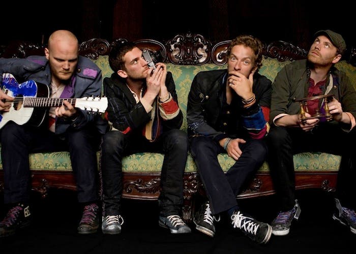 Foto de la banda británica Coldplay 2012