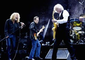 Imagen del concierto que realizó Led Zeppelin en 2007